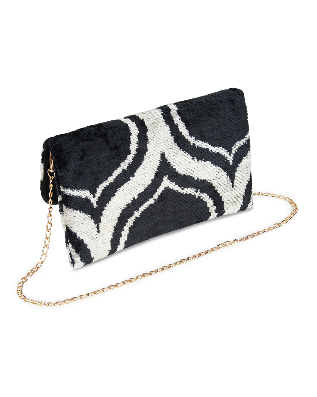 Velvet Silk Foldover Clutch 3B
