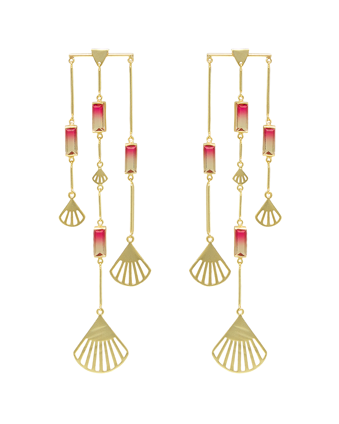 MELON DEW CHANDELIER EARRING