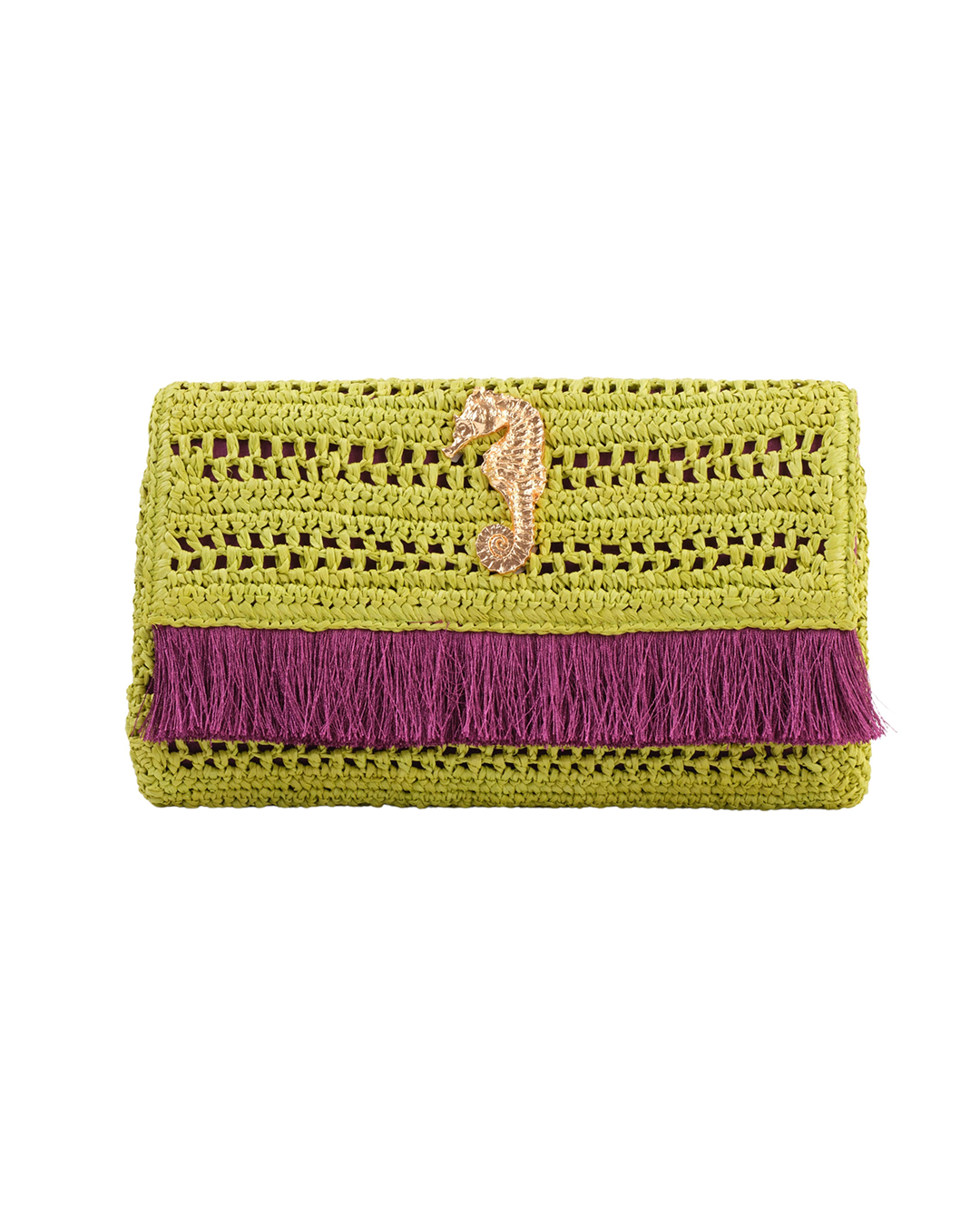 Slim Raffia Clutch 6C