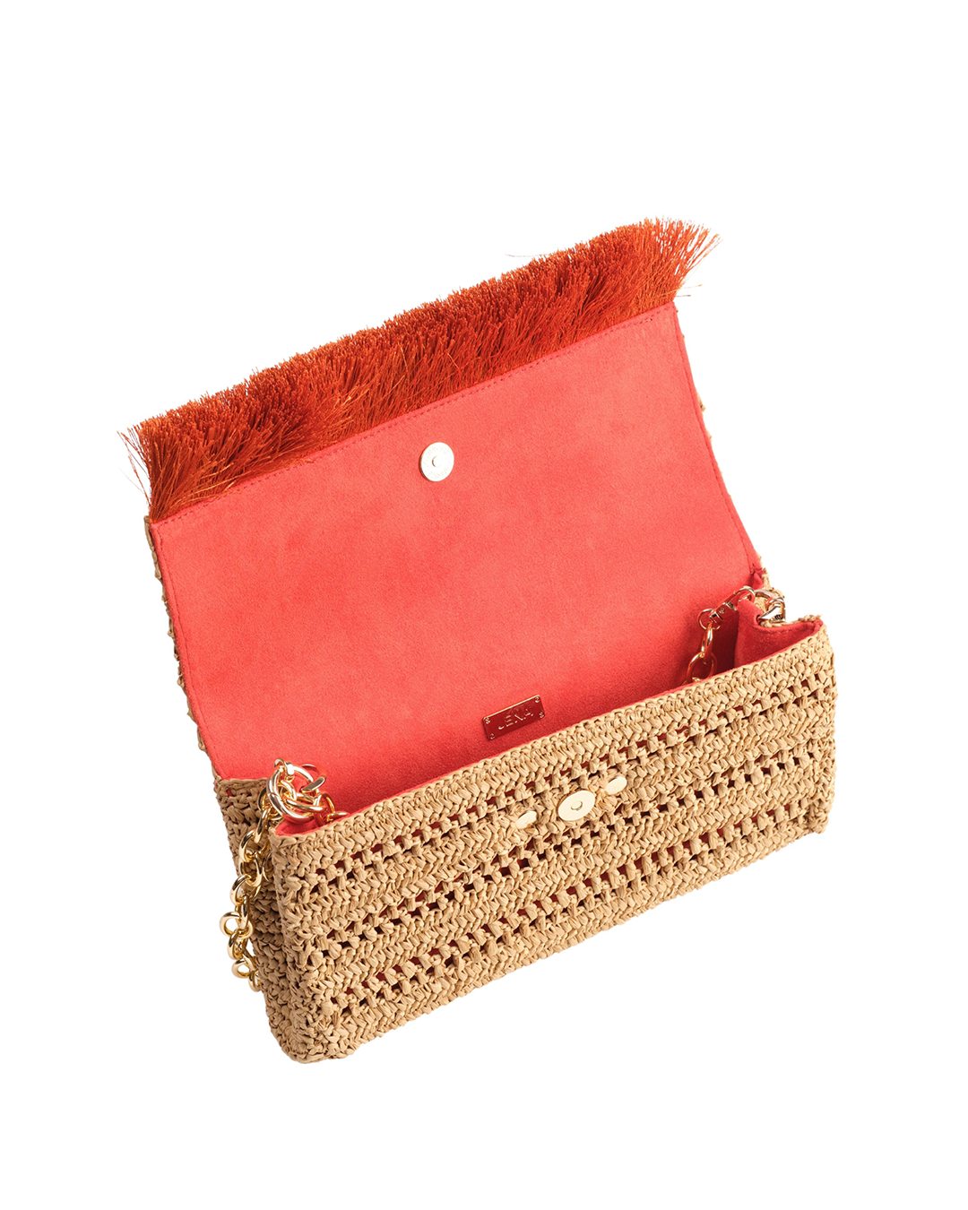Slim Raffia Clutch 6A