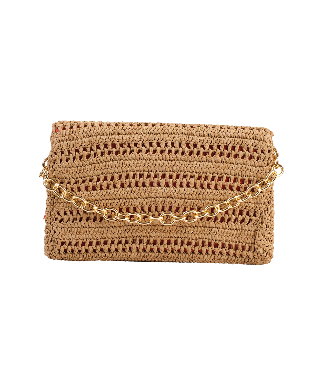 Slim Raffia Clutch 6A