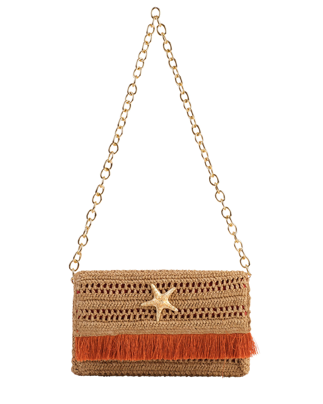 Slim Raffia Clutch 6A