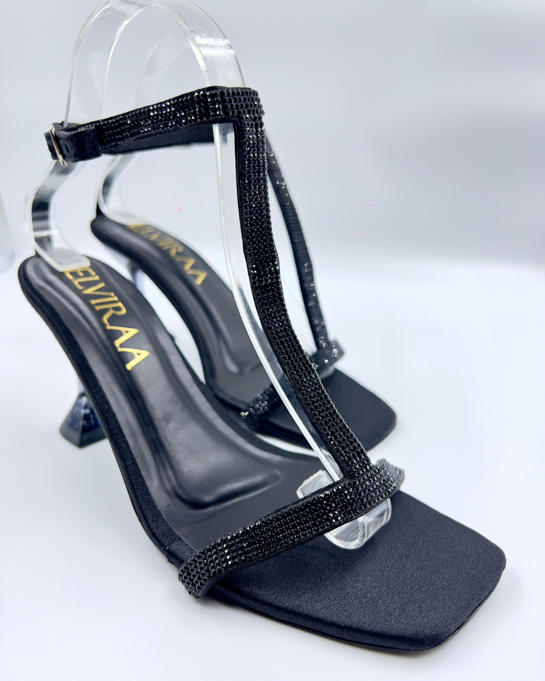 Tstrap Rhinestone Heels 2
