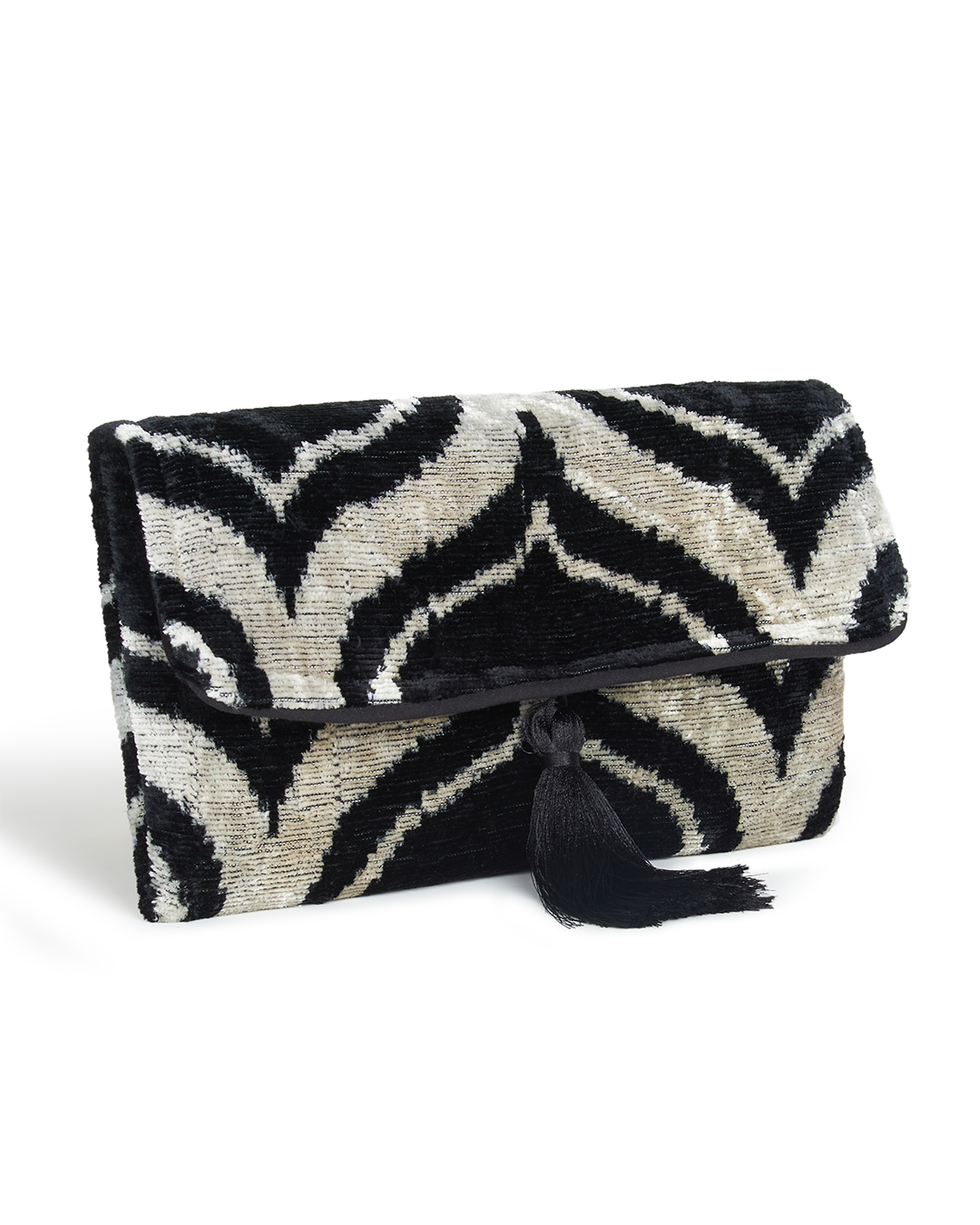 Velvet Silk Foldover Clutch 3B