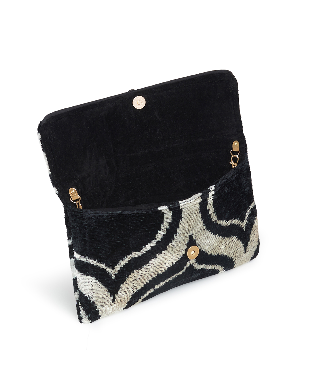 Velvet Silk Foldover Clutch 3B