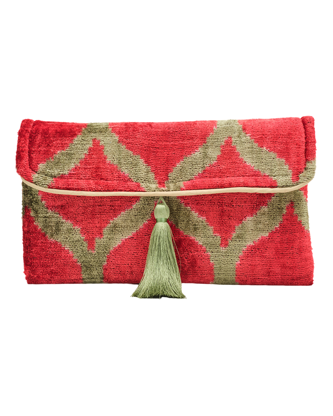 Velvet Silk Foldover Clutch 3C