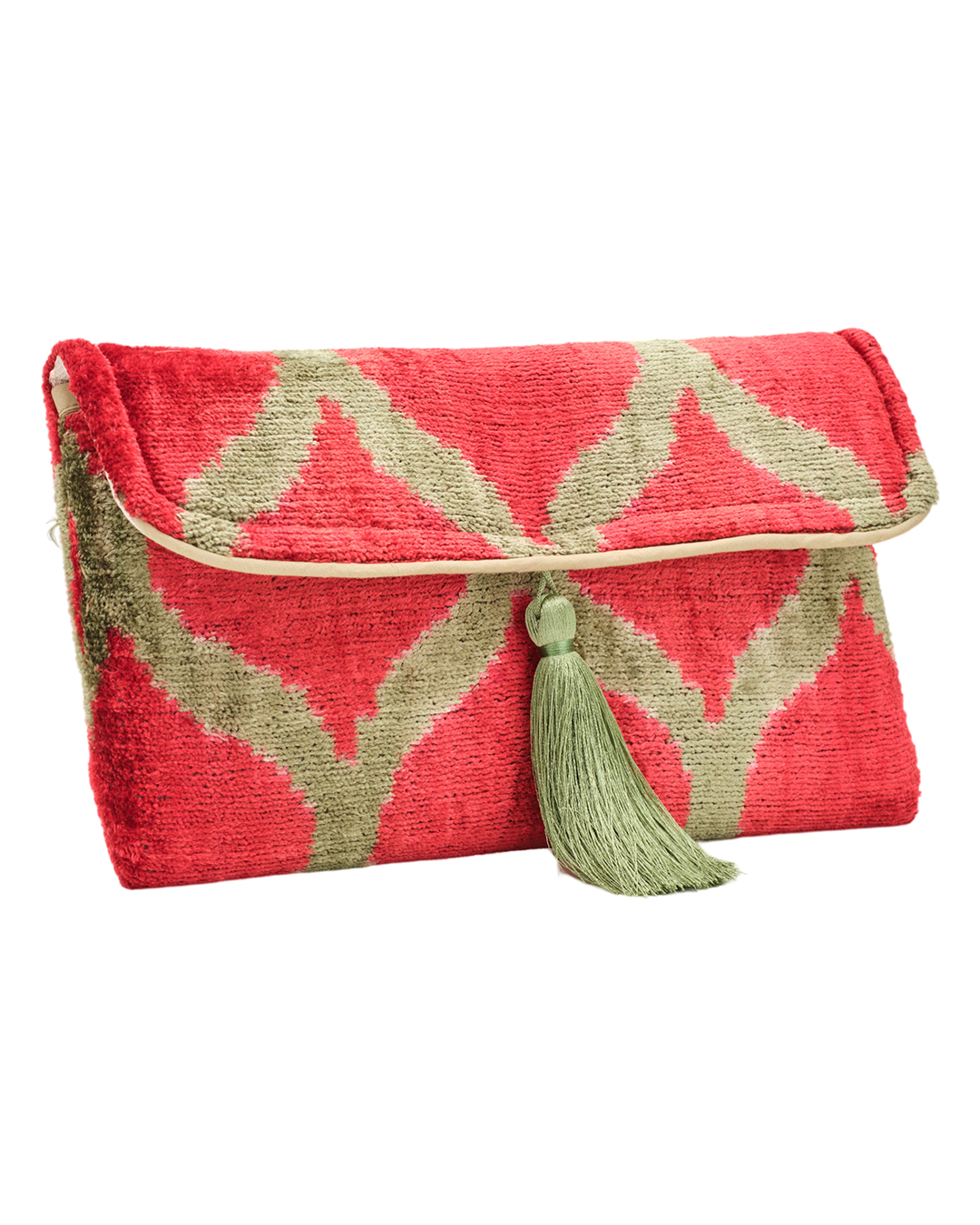 Velvet Silk Foldover Clutch 3C