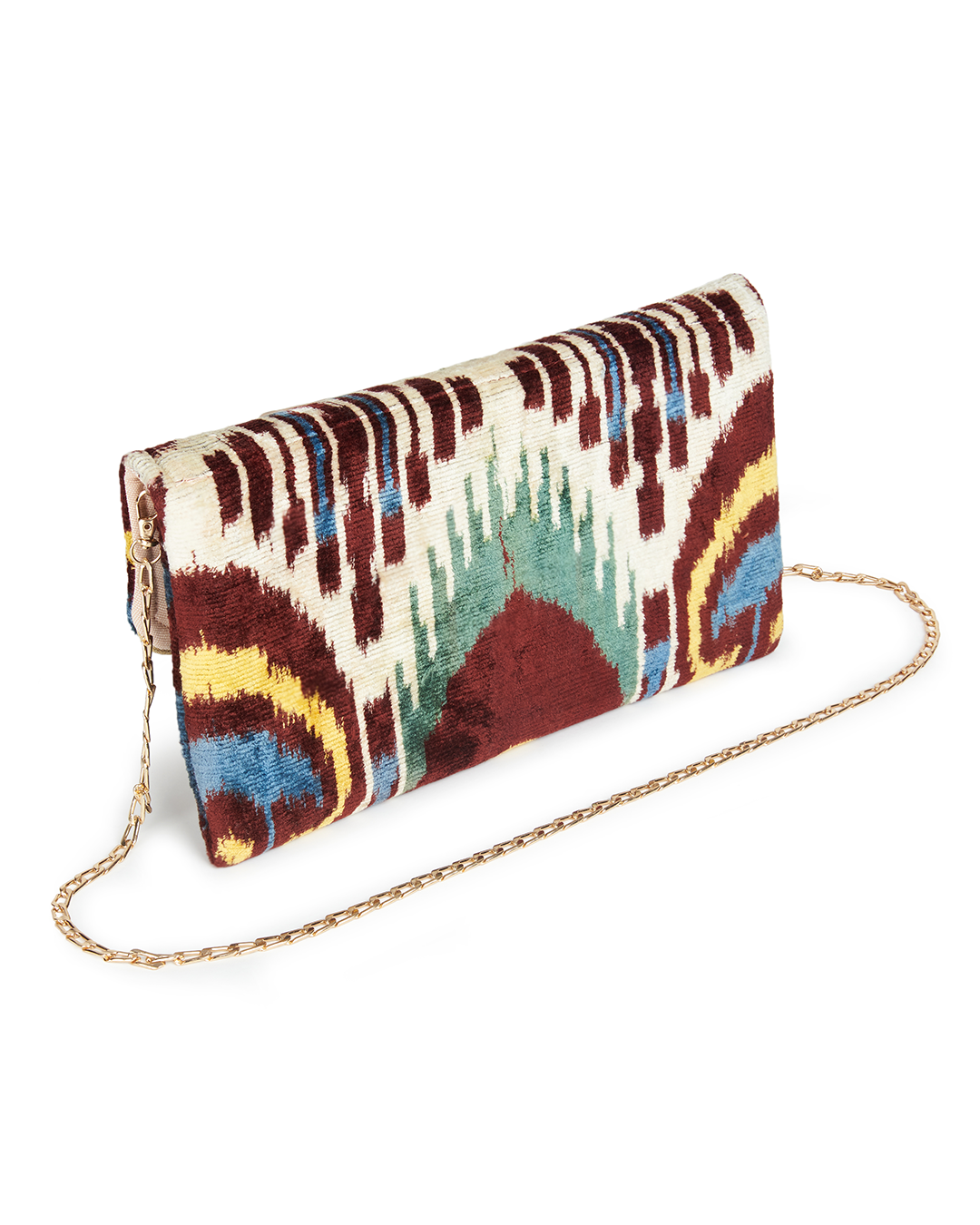 Velvet Silk Foldover Clutch 3D