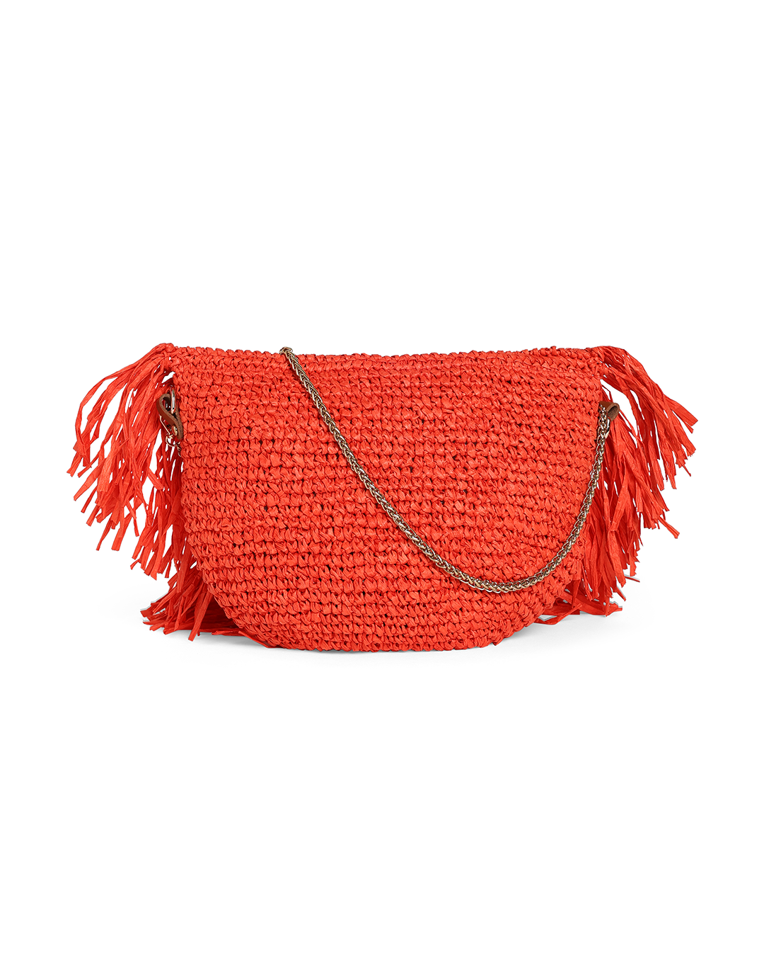 Raffia Moon Crossbody 4B