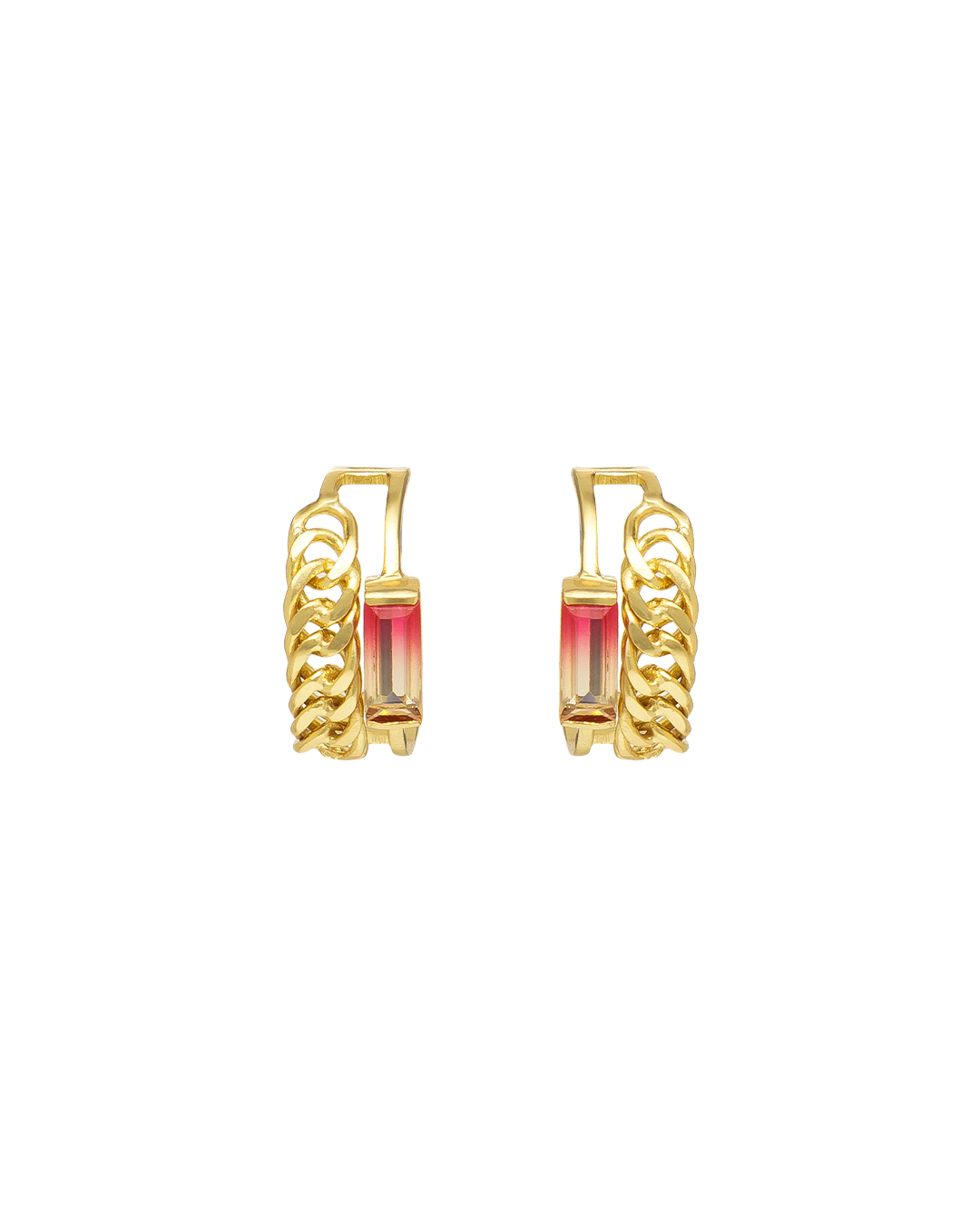 MELON DEW CHAIN HOOPS