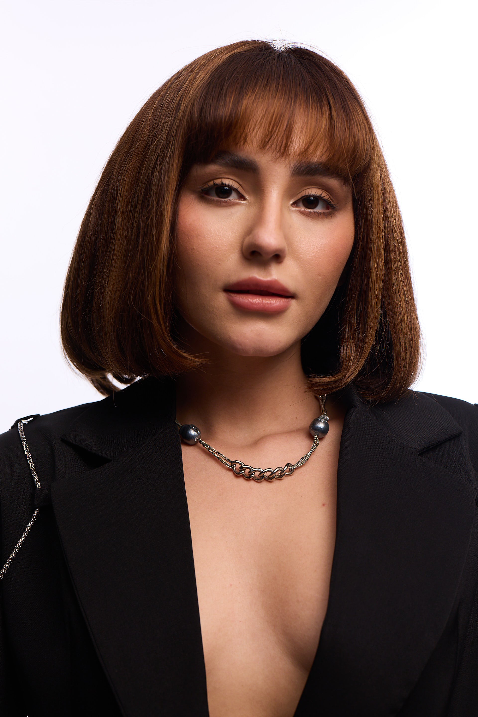 Anaash Mini Blue Baroque Chain designer blue statement necklace for women