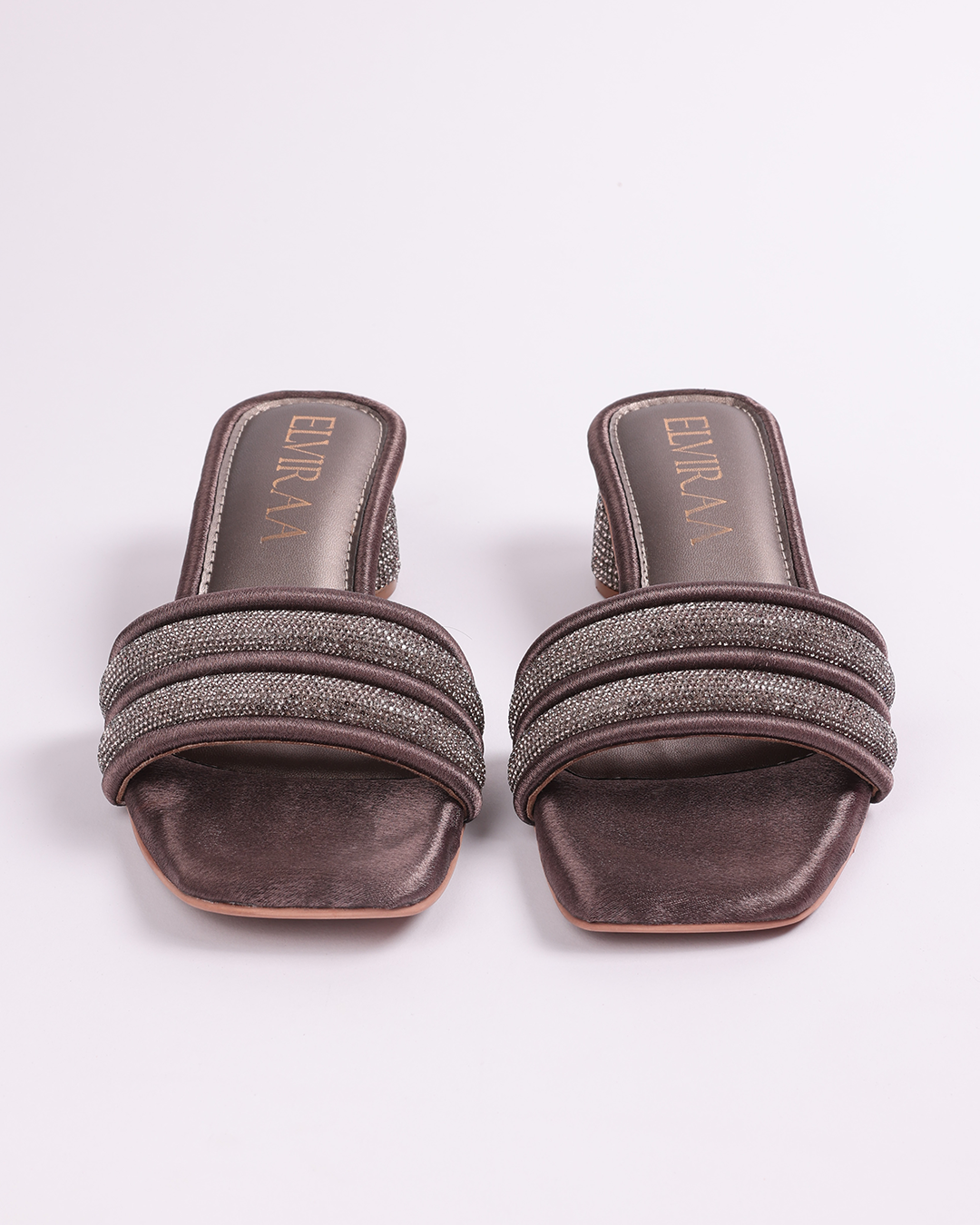 Puffy Diamond strap Flats