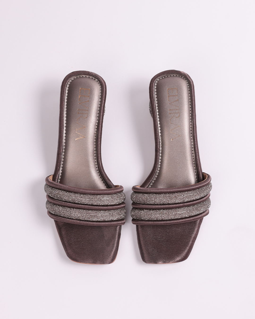Puffy Diamond strap Flats