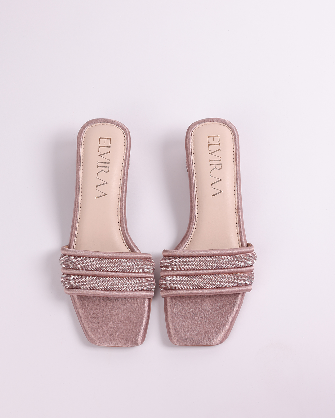 Puffy Diamond strap block heels 2