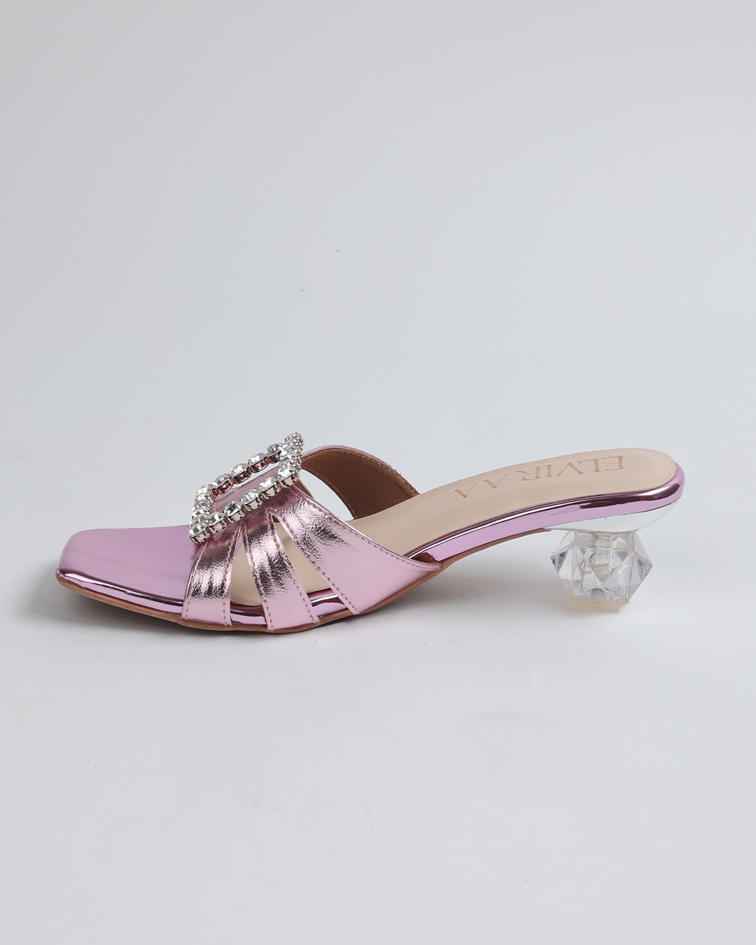 Square Stone buckle Flats