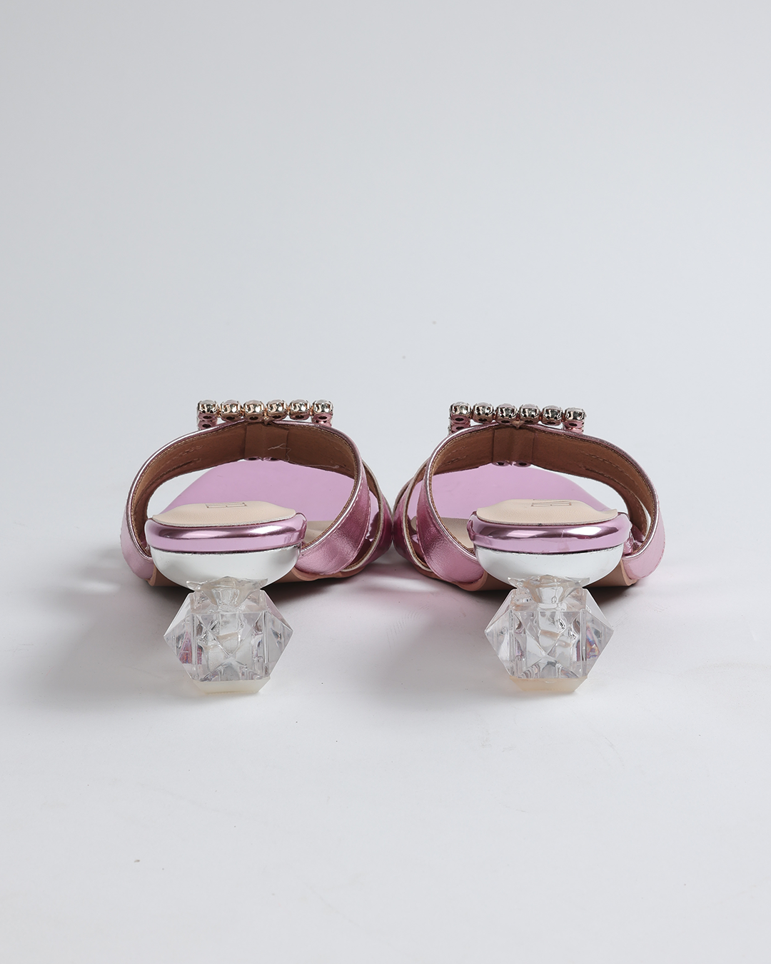 Square Stone buckle Flats