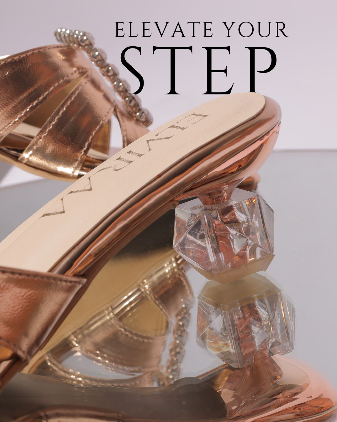 Square Stone buckle Heels 2