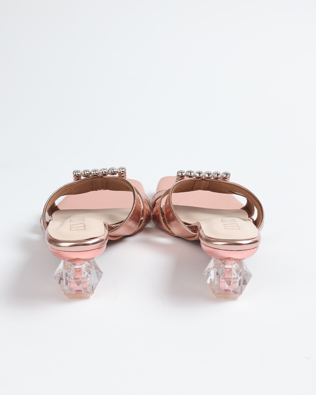 Square Stone buckle Heels 2