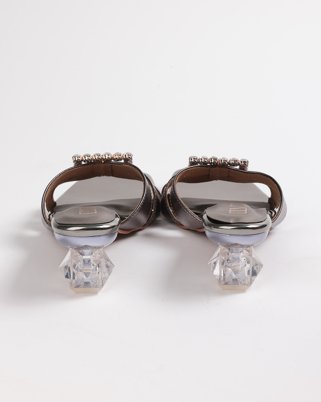 Square Stone buckle Heels 3
