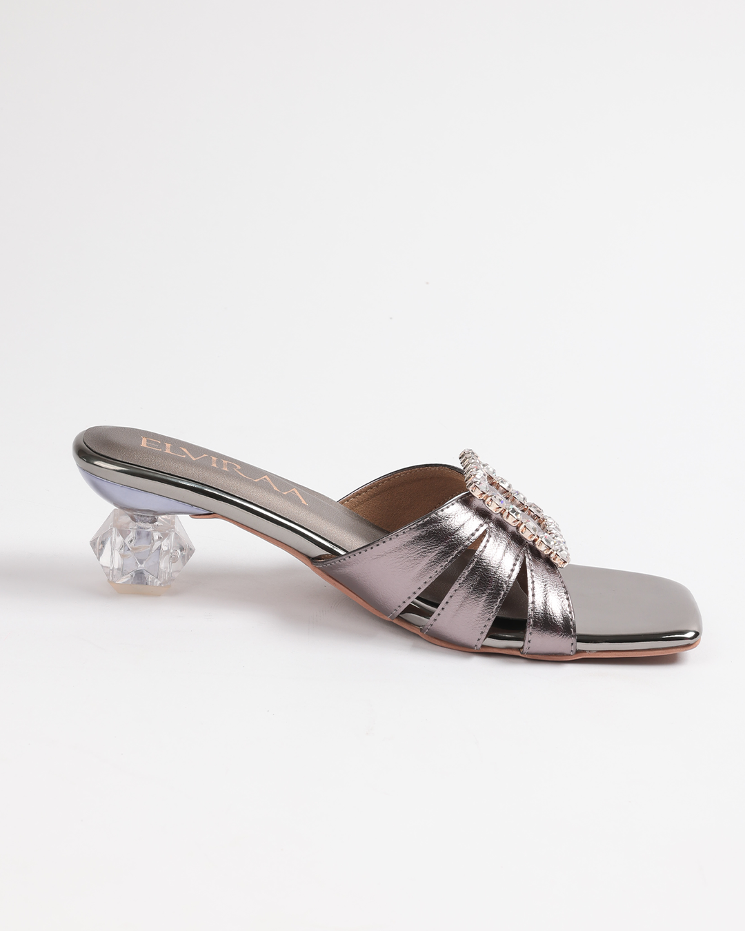 Square Stone buckle Heels 3