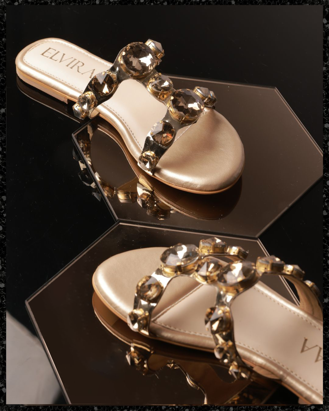 Stone studded flats