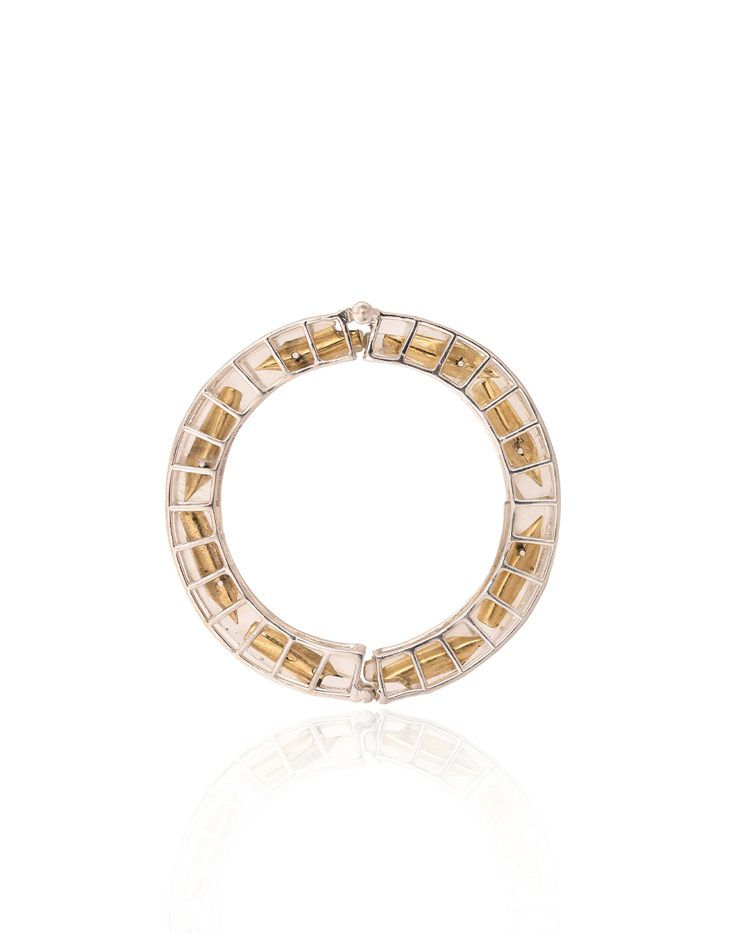 Enso Bangle (Stone with Pen nibs) 2
