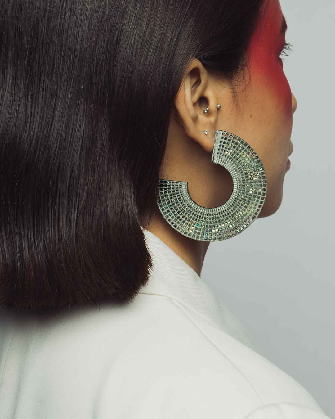 GLINT HOOP EARRINGS
