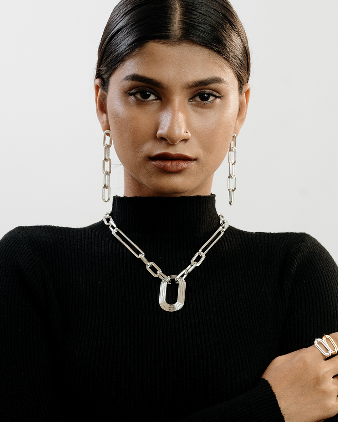 Interlace Necklace silver