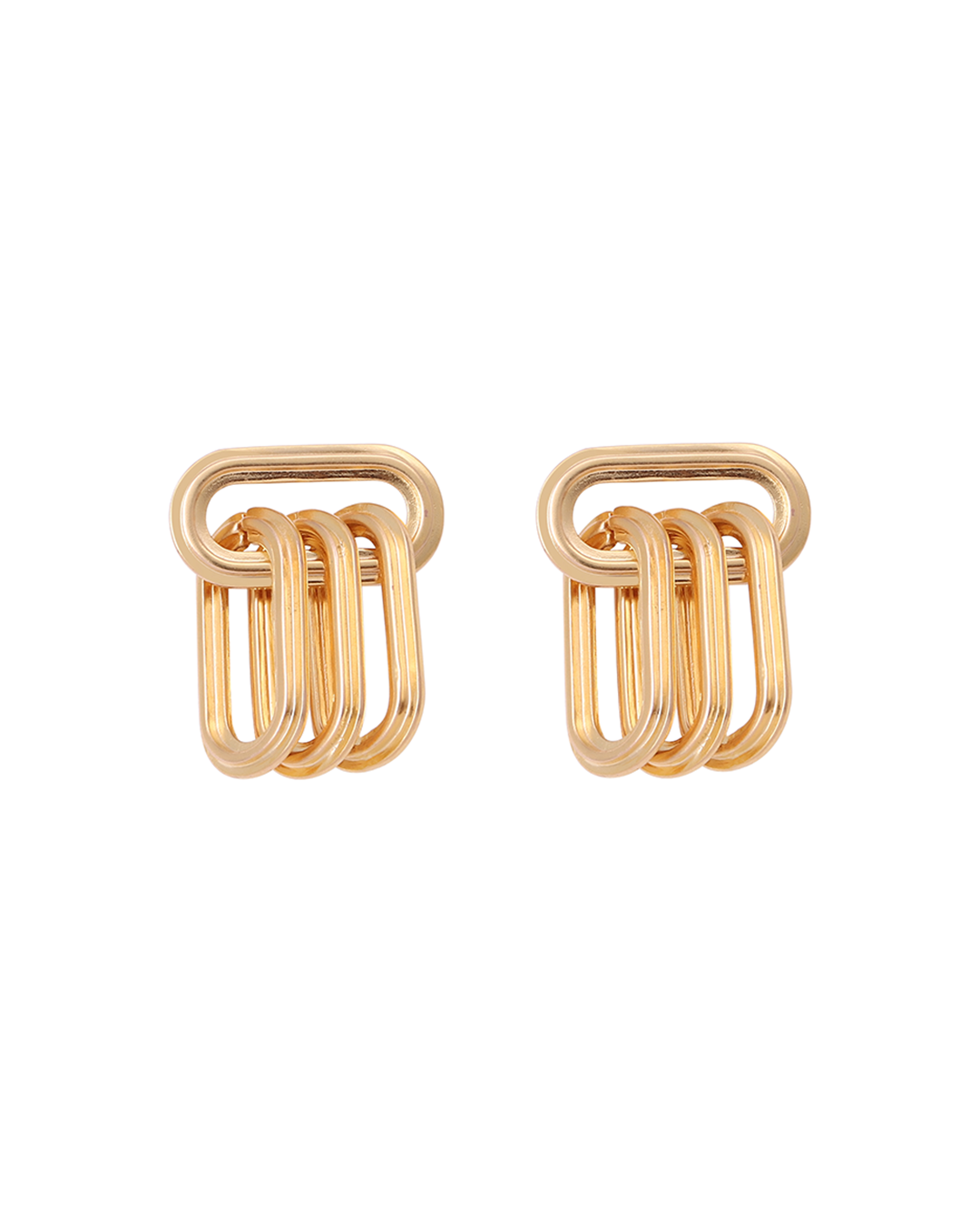 Link Dangle earrings gold