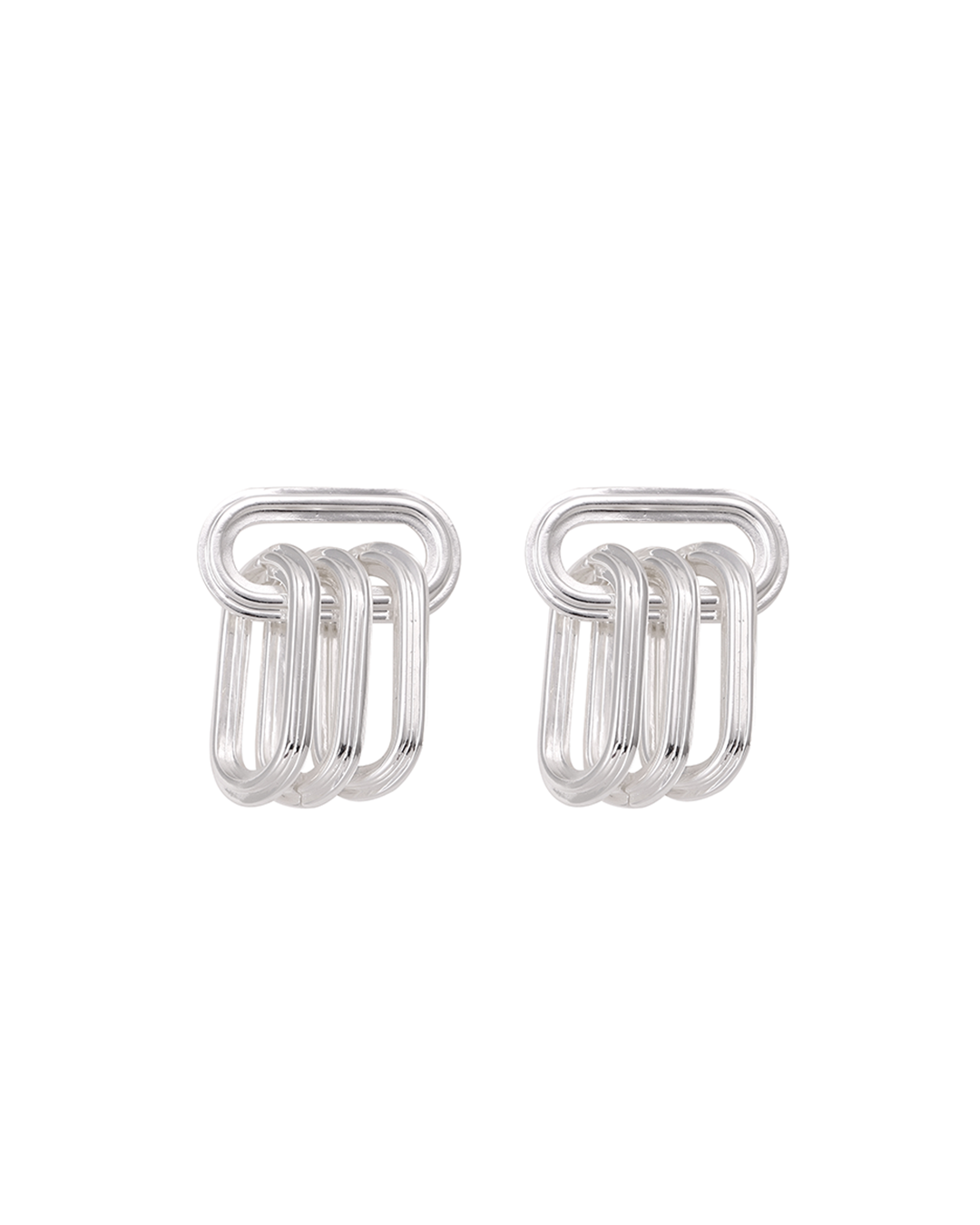 Link Dangle earrings silver