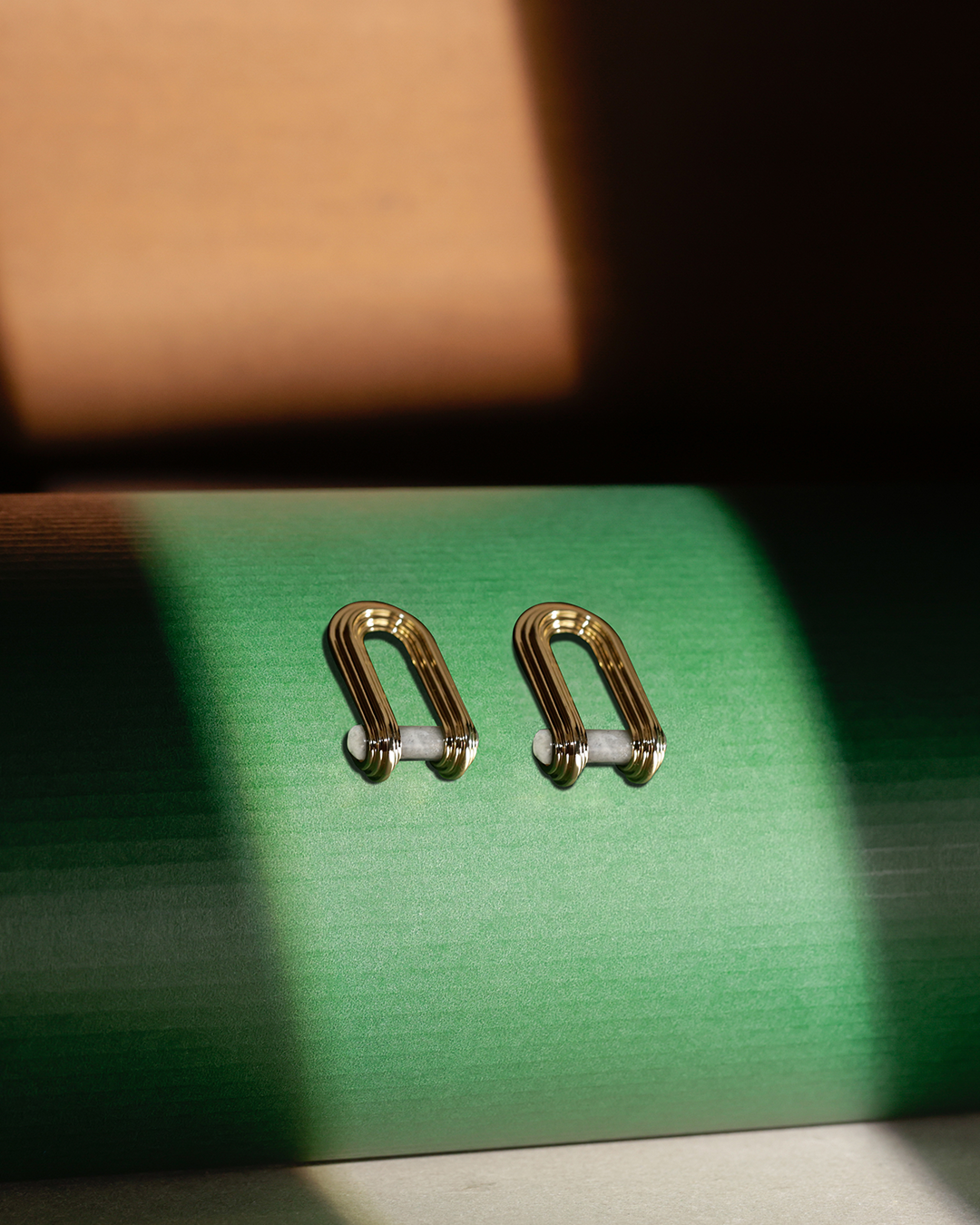 Statement stud earrings