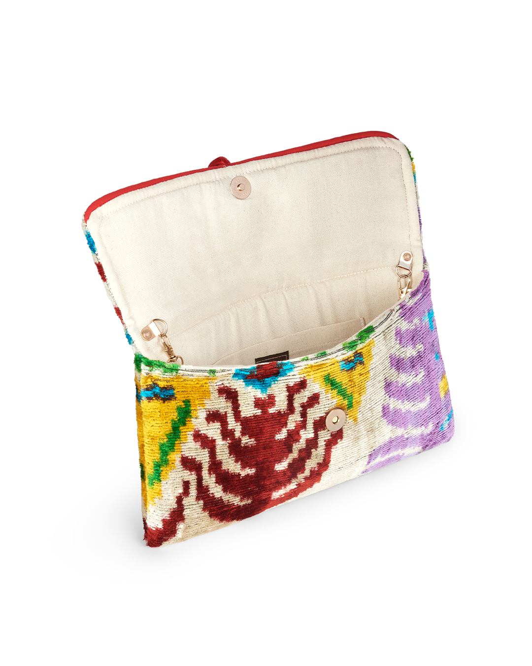 Velvet Silk Foldover Clutch 3A