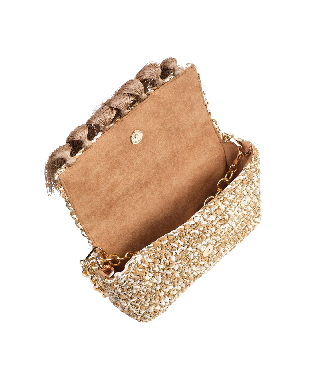 4 Weave Raffia Clutch 7B