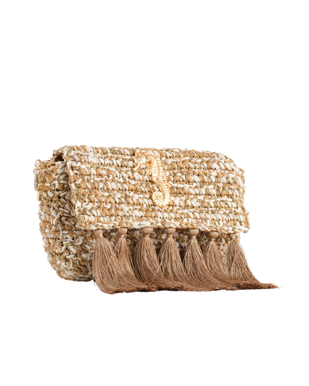 4 Weave Raffia Clutch 7B