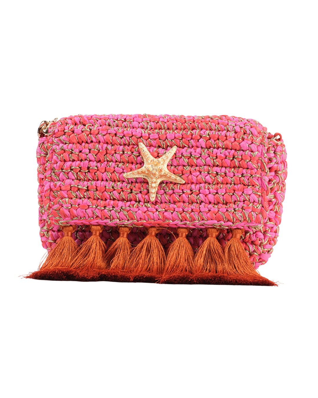 5 Weave Raffia Clutch 7C